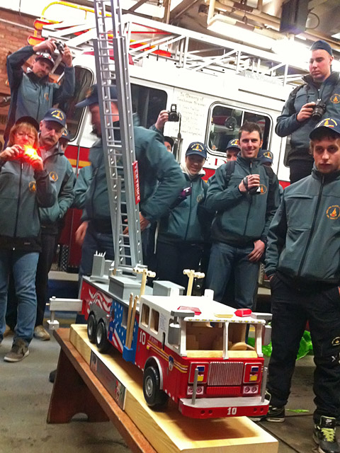 Ladder 10 carved out of wood.  It took the artist (an Italian FF) over a month.